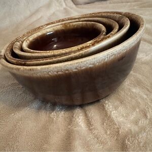 McCoy Rich Brown set of Ceramic Bowls